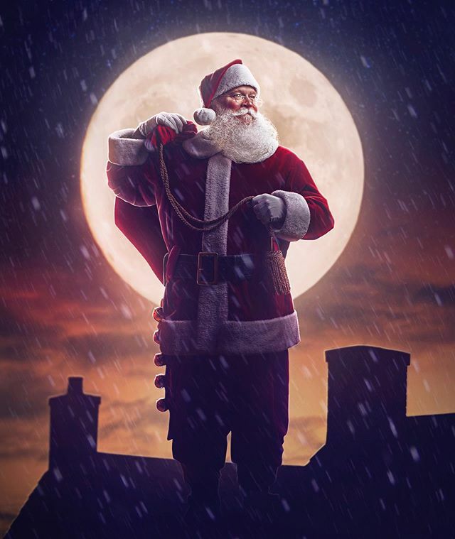 Santa for hire Santa-a-gogo Santa on rooftop